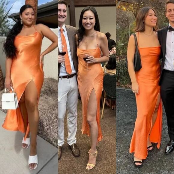 Bec & Bridge Annika Gown Maxi Dress in Orange Size US 8 - Picture 7 of 15